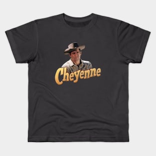 Cheyenne - Clint Walker - 50s Tv Western Kids T-Shirt